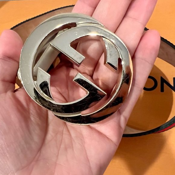 Gucci Web belt with G buckle - Picture 3 of 8